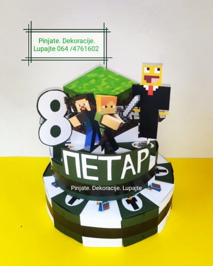 MAJNCRAFT torta od kartona 